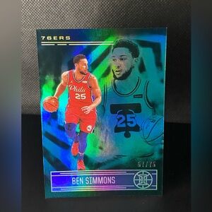 #94 Ben Simmons Teal /75 2020-21 Panini Illusions Basketball Philadelphia 76ers